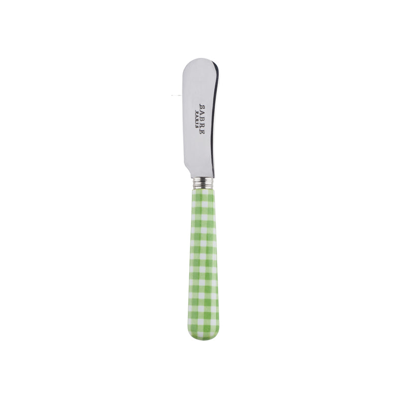 Sabre Gingham Garden Green 14cm Butter Spreader
