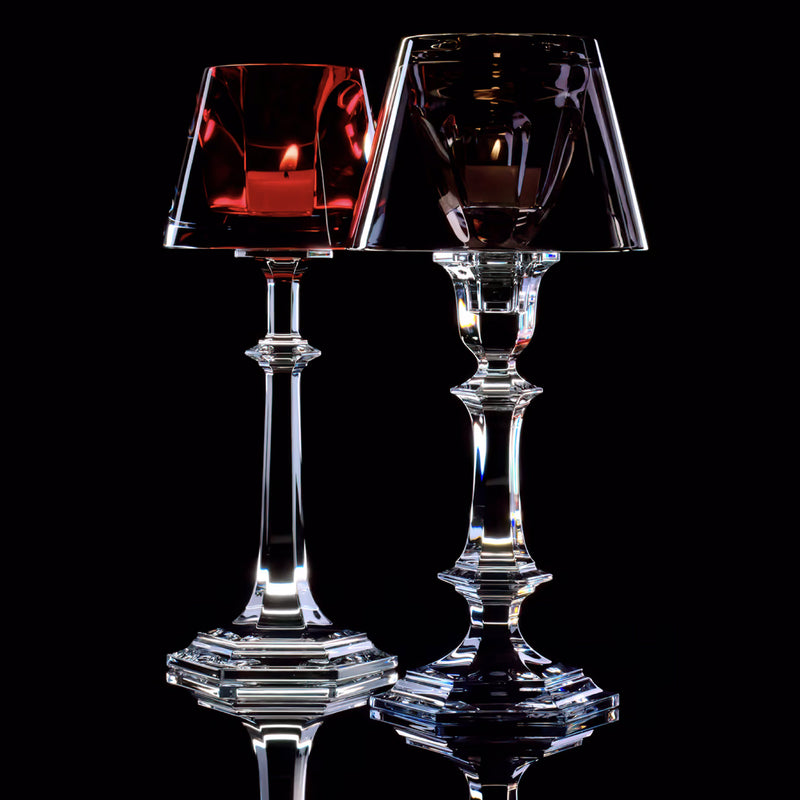 Baccarat Harcourt Our Fire Silver Candlestick