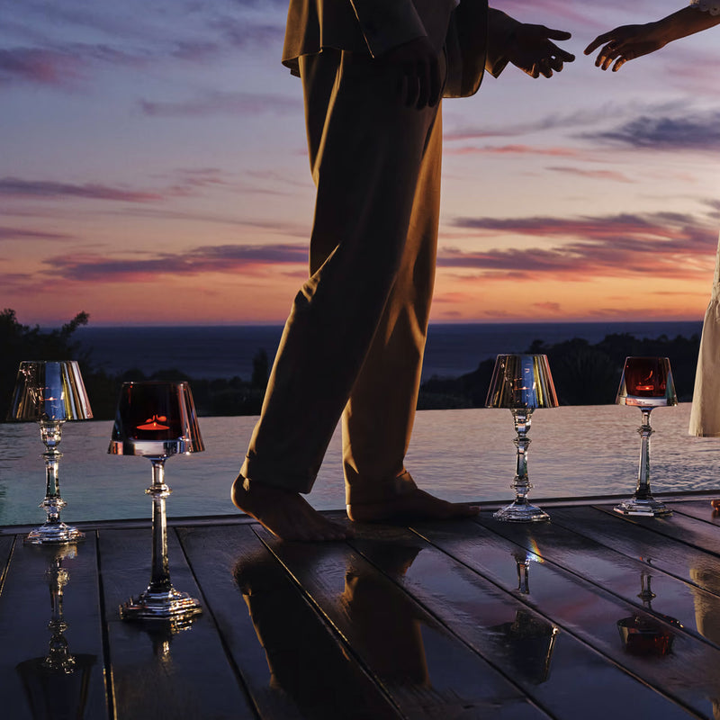 Baccarat Harcourt Our Fire Yellow Gold Candlestick