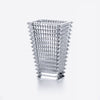 Baccarat Eye Rectangle Clear Tall Vase, Small