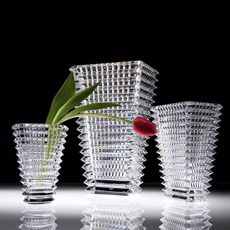 Baccarat Eye Rectangular Tall Vase, Large