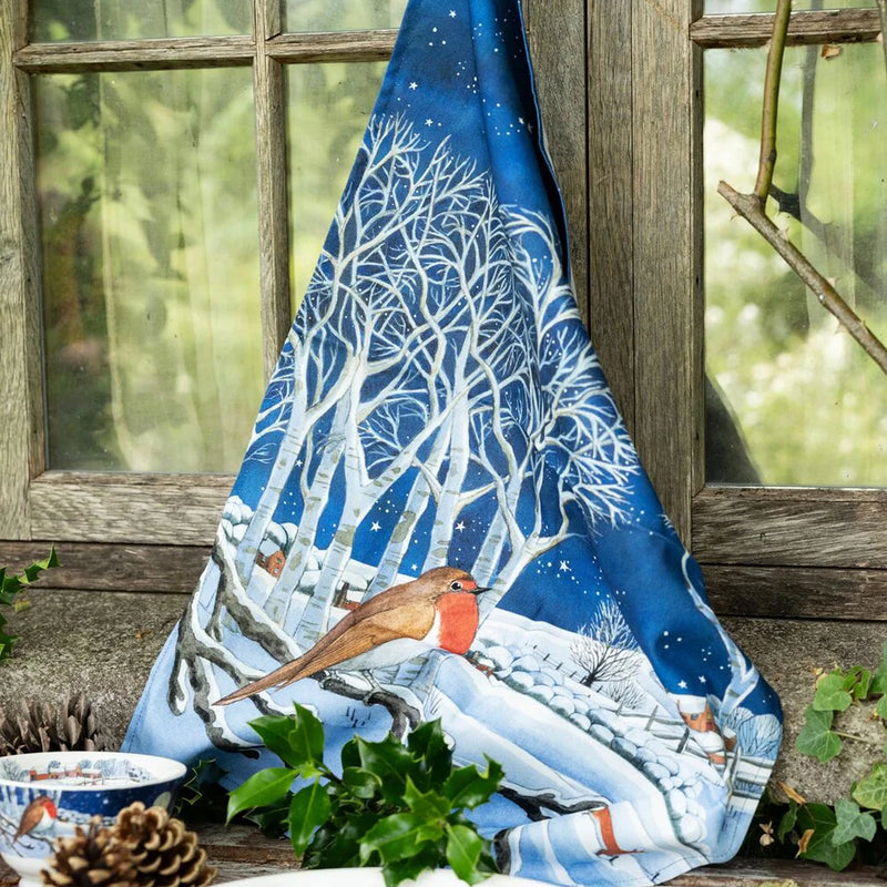 Emma Bridgewater Midnight Robin Tea Towel