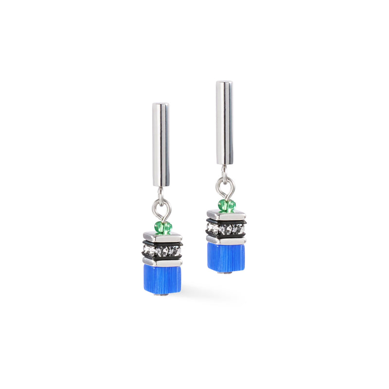 Coeur De Lion GeoCube Lite Mini Rainbow Earrings