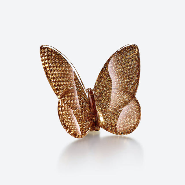 Baccarat Papillon Lucky Diamond Gold Butterfly