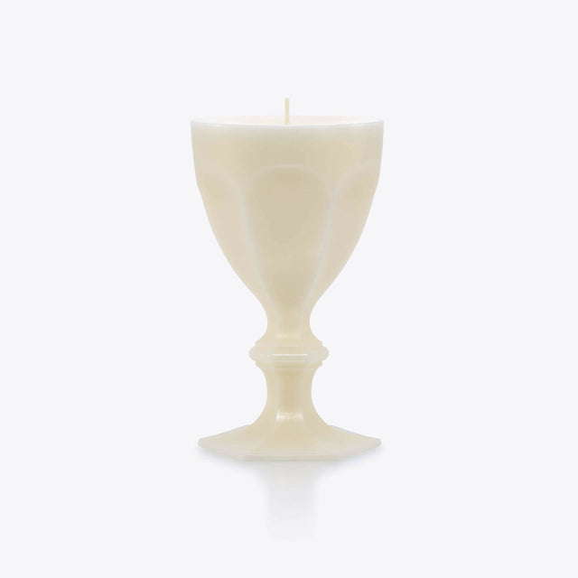 Baccarat Harcourt Glass Candle, Ivory