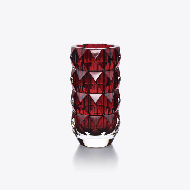 Baccarat Louxor Red Round Vase, Small