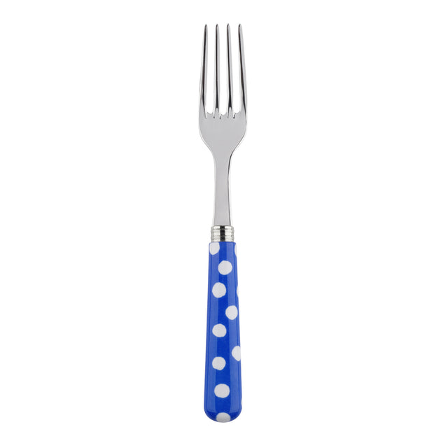 Sabre White Dots Lapis Blue 22cm  Dinner Fork