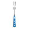Sabre White Dots Light Blue 22cm Dinner Fork