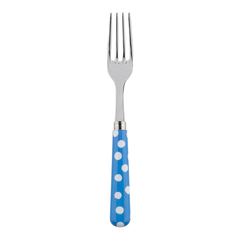 Sabre White Dots Light Blue 22cm  Dinner Fork