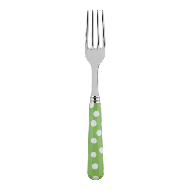 Sabre White Dots Garden Green 22cm Dinner Fork