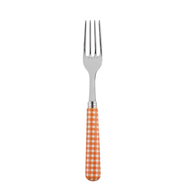 Sabre Gingham Orange 22cm Dinner Fork