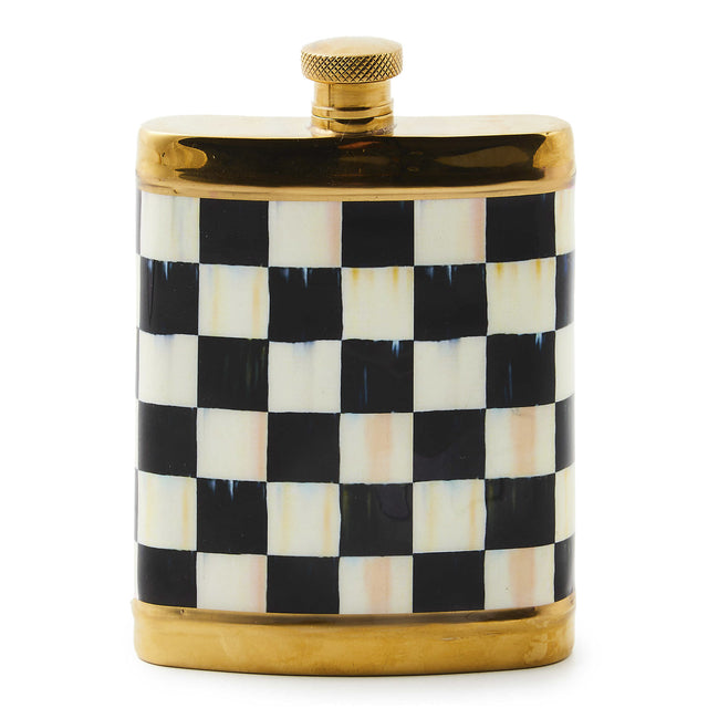 Mackenzie-Childs 3260 Courtly Check Flask