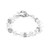 Coeur De Lion GeoCUBE Iconic Nature Bracelet, Silver & White
