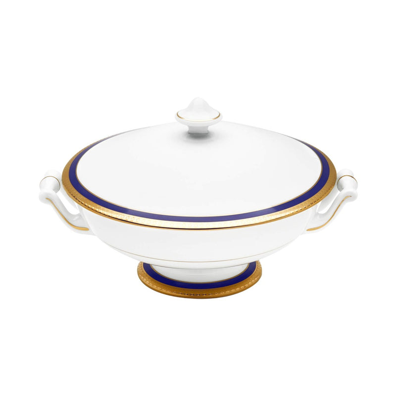 Haviland Symphonie Blue Covered Vegetable Dish
