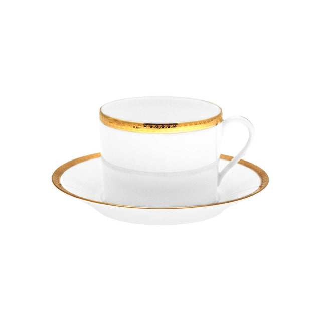Haviland Symphonie Gold Cappuccino Cup and Saucer