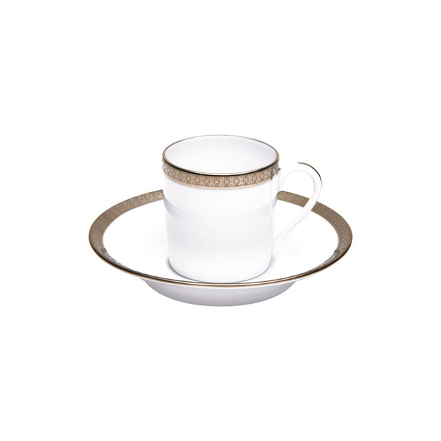 Haviland Symphonie Platine Espresso Cup and Saucer