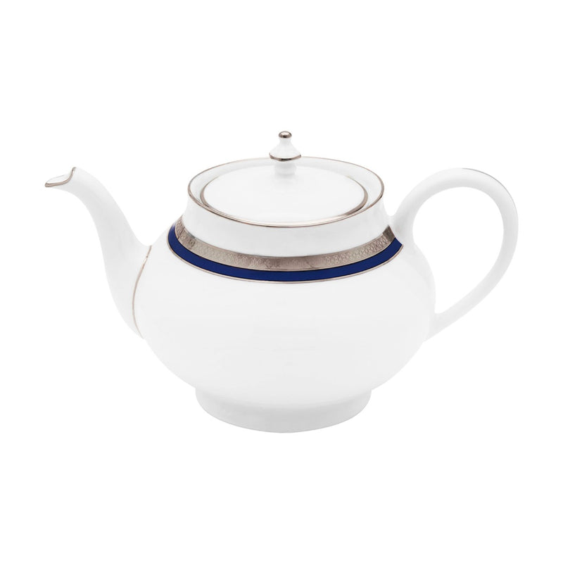 Haviland Symphonie Blue Platinum Round Teapot
