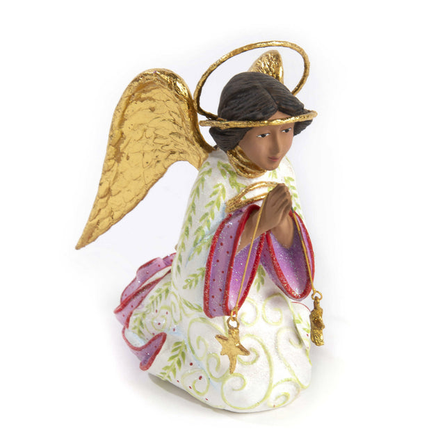 Mackenzie-Childs Patience Brewster Nativity World Praying Angel Figure