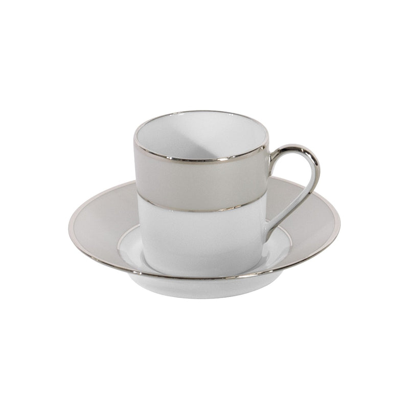 Haviland Clair De Lune Uni Coffee Cup and Saucer