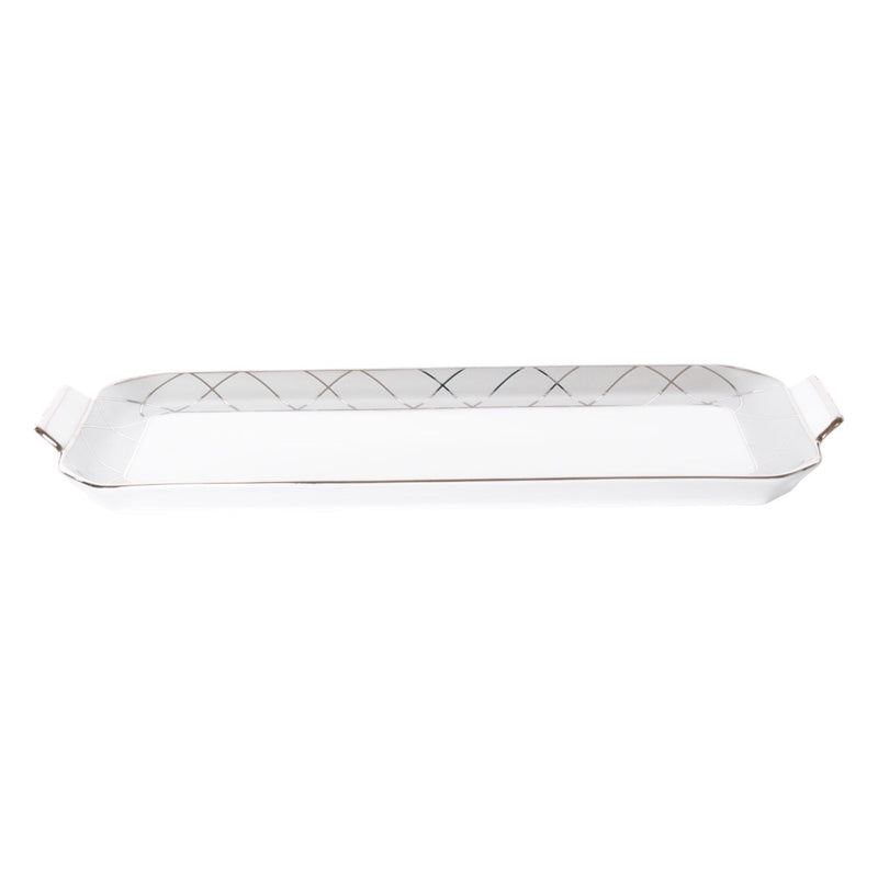 Haviland Clair De Lune Arcades Oblong Cake Platter

