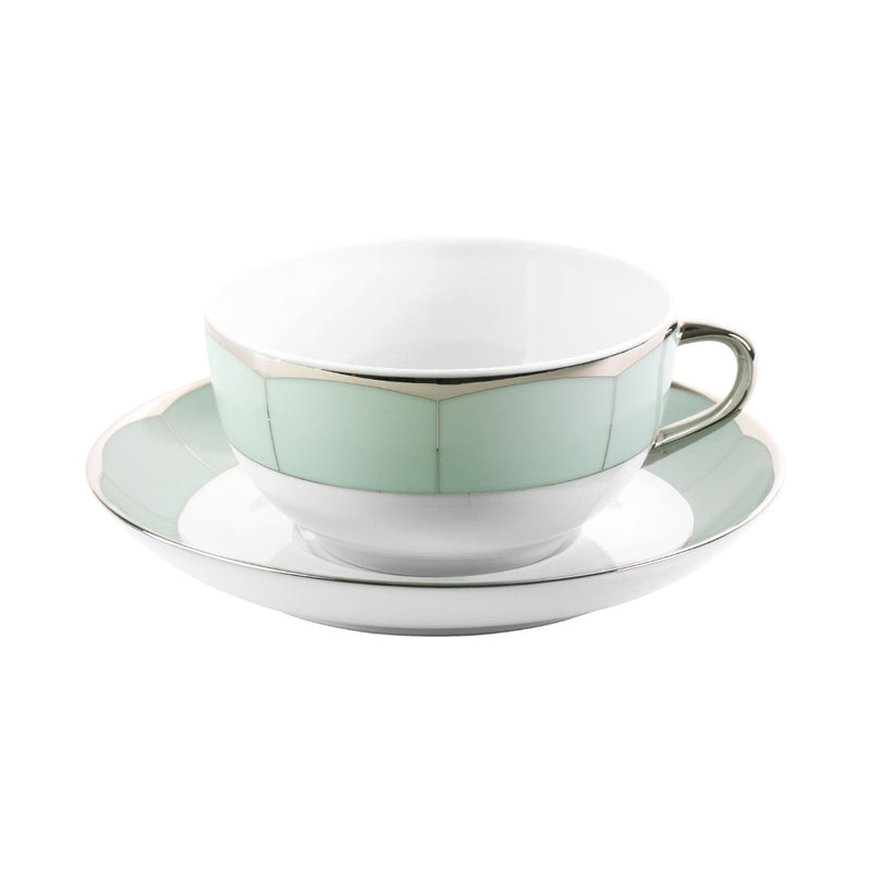Haviland Illusion Cappuccino Cup and Saucer

