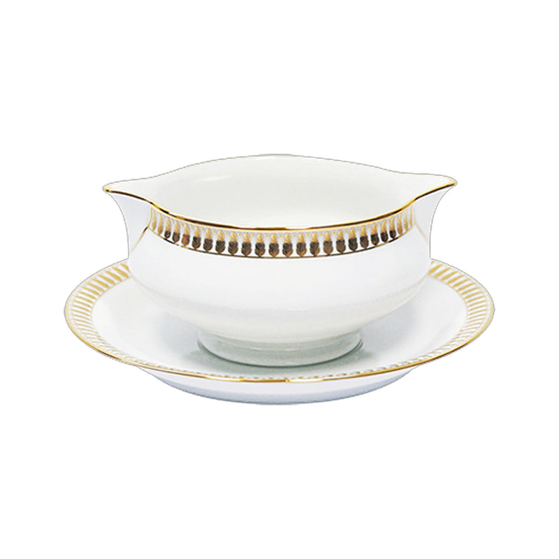 Haviland Plumes Gold Sauce Boat