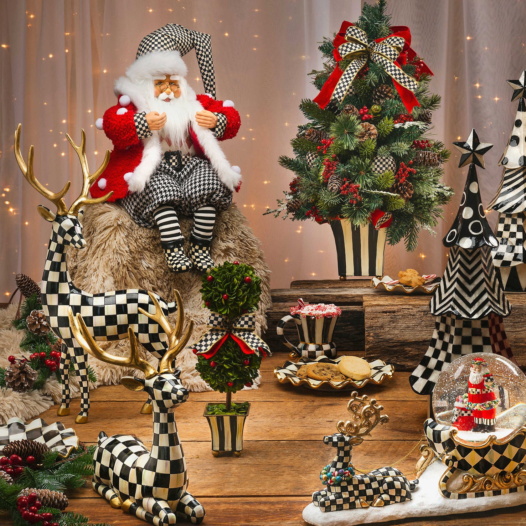 Mackenzie Childs Dashing Through the Snow Globe – David