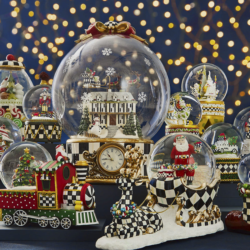 Mackenzie-Childs Toyland Train Snow Globe