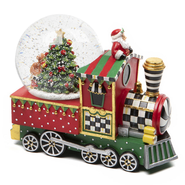 Mackenzie-Childs Toyland Train Snow Globe