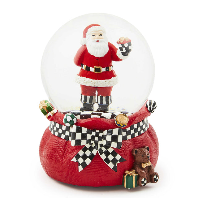 Mackenzie-Childs Gift Giving Santa Snow Globe