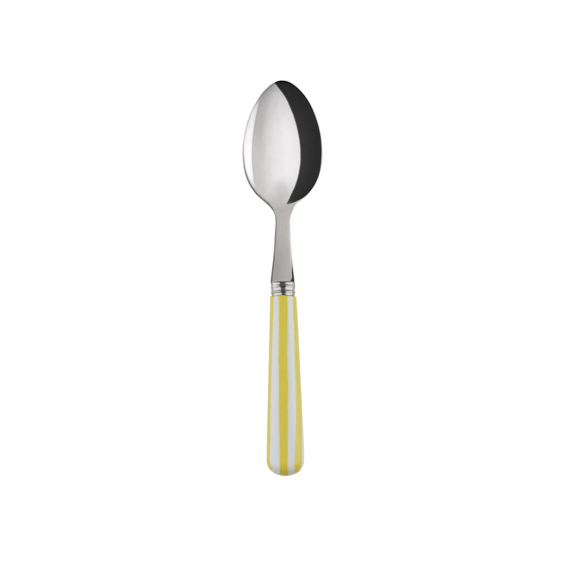 Sabre White Stripe Yellow 14cm Coffee Spoon