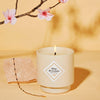 My Jolie Candle Sakura Flower Jewel Candle, Black Pearl Bracelet