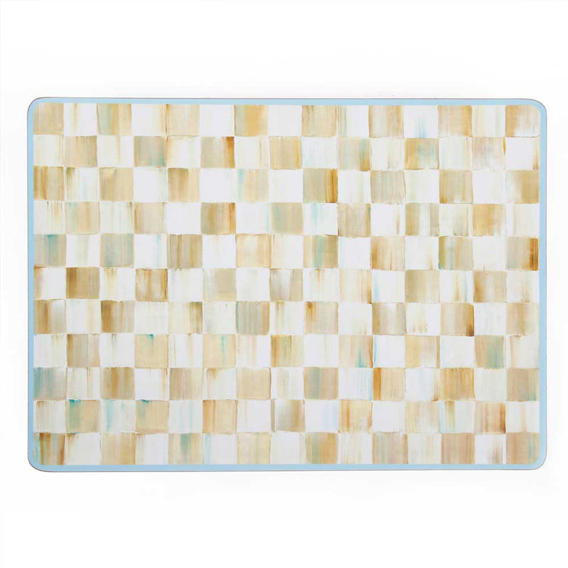 Mackenzie-Childs Parchment Check Cork Placemats