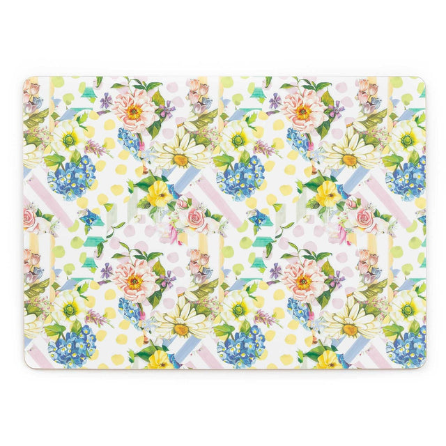 Mackenzie-Childs Wildflowers Cork Back Placemats, Set Of 4
