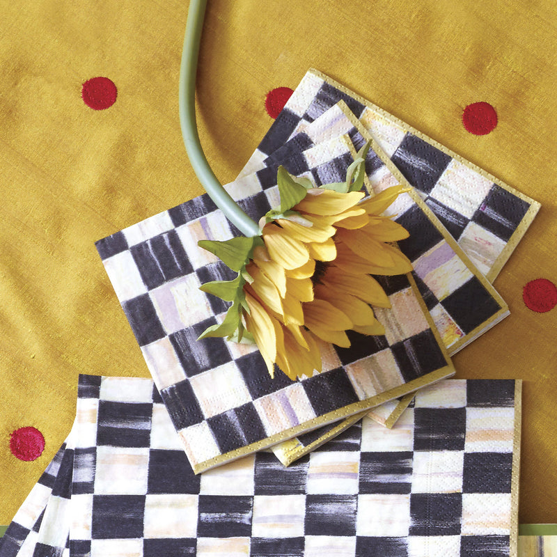 Mackenzie-Childs Courtly Check Cocktail Paper Napkins