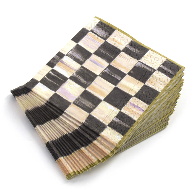 Mackenzie-Childs Courtly Check Cocktail Paper Napkins