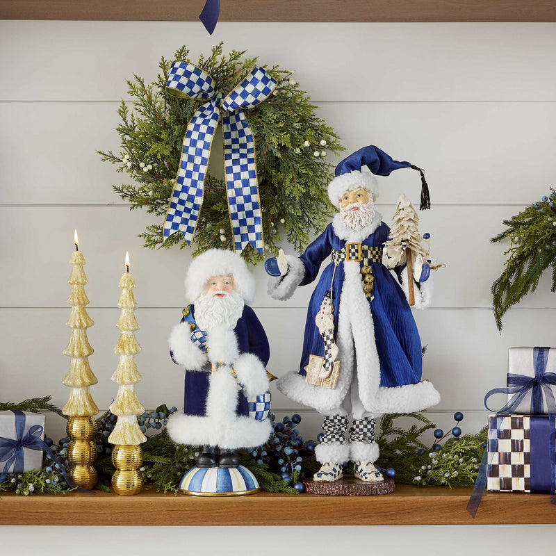 Mackenzie-Childs Tree Dinner 12" Ivory Candles, Set of 2