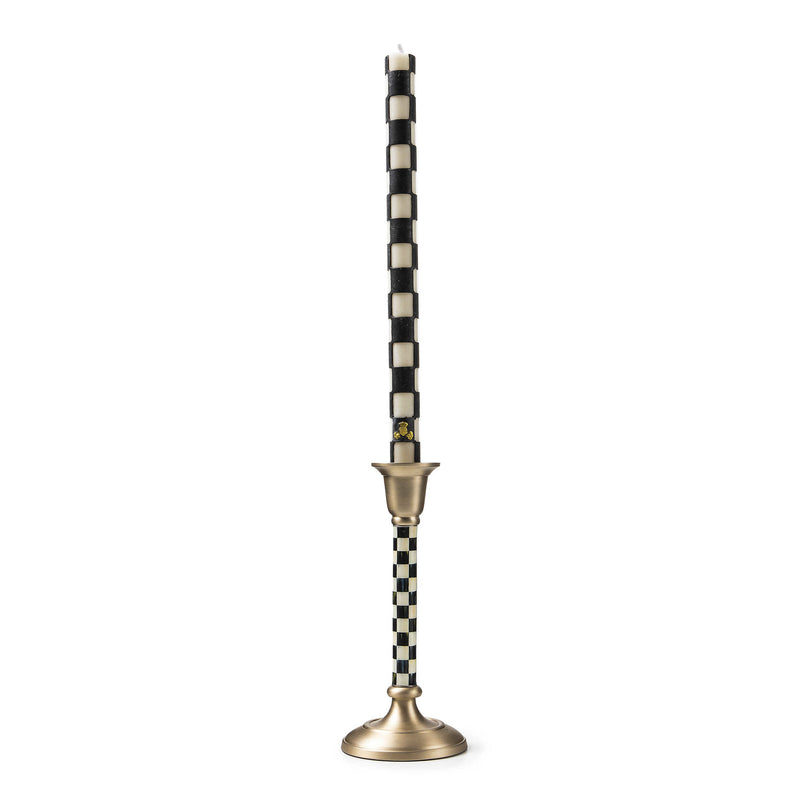 Mackenzie-Childs Courtly Check Small Candlestick