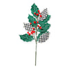 Mackenzie-Childs Cozy Christmas Holly Spray Stem