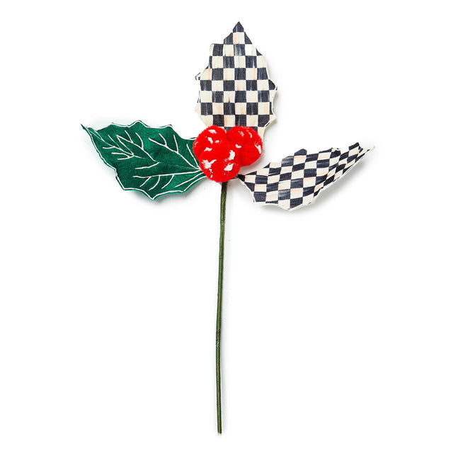 Mackenzie-Childs Cozy Christmas Holly Pick