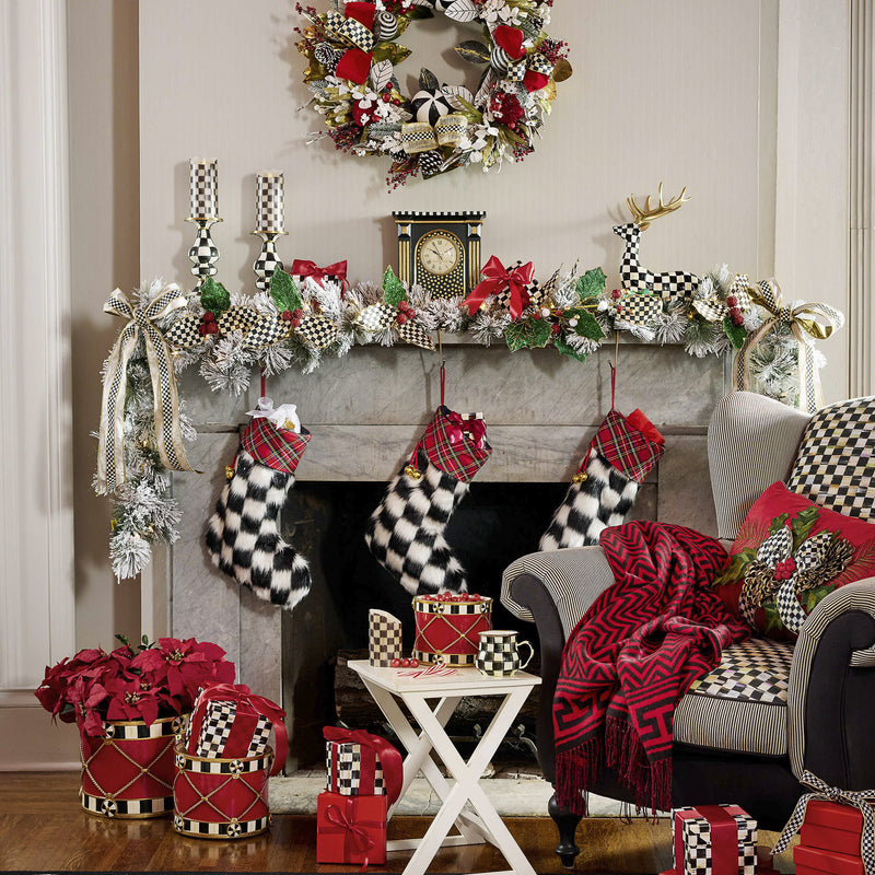 Mackenzie-Childs Checkmate Sitting Deer