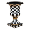 Mackenzie-Childs Courtly Check Pedestal Urn