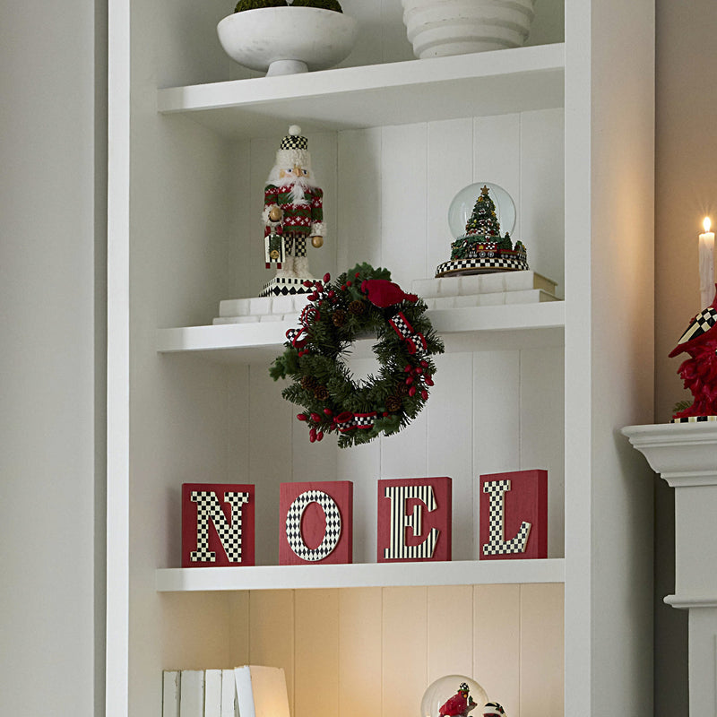 Mackenzie-Childs Cozy Christmas Mini 12" Wreath