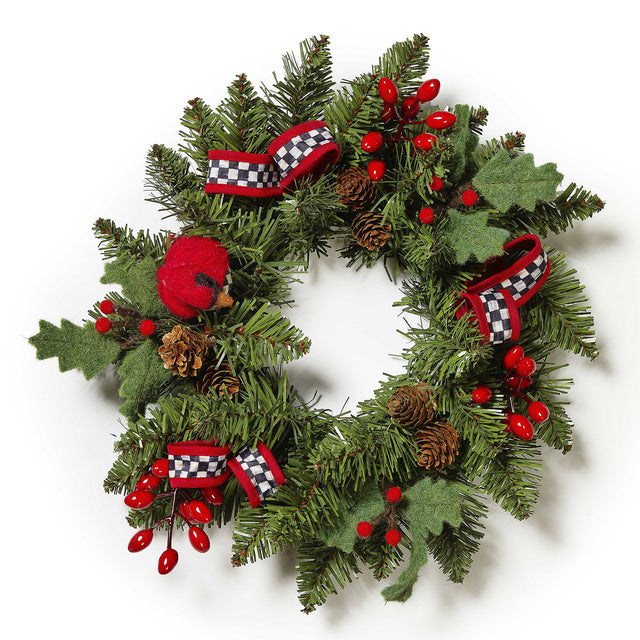 Mackenzie-Childs Cozy Christmas Mini 12" Wreath