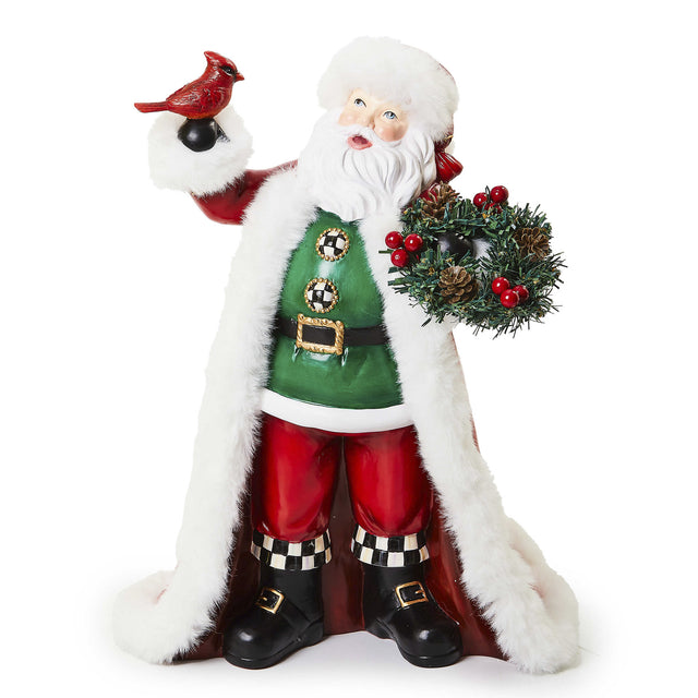 Mackenzie-Childs Cozy Christmas Santa with Cardinal