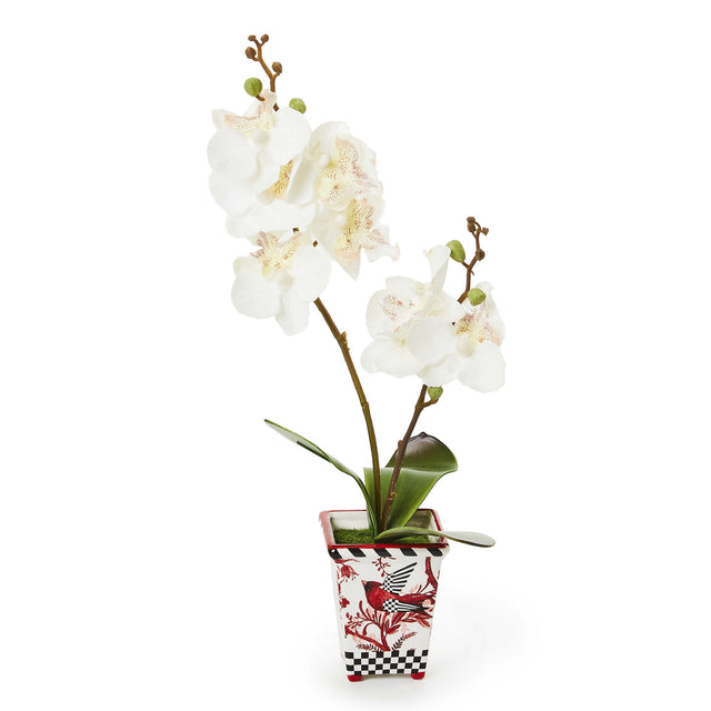 Mackenzie-Childs Cardinal Toile Small Orchid