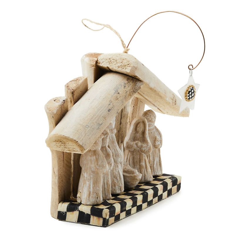 Mackenzie-Childs Farmhouse Holiday Wood Nativity Set