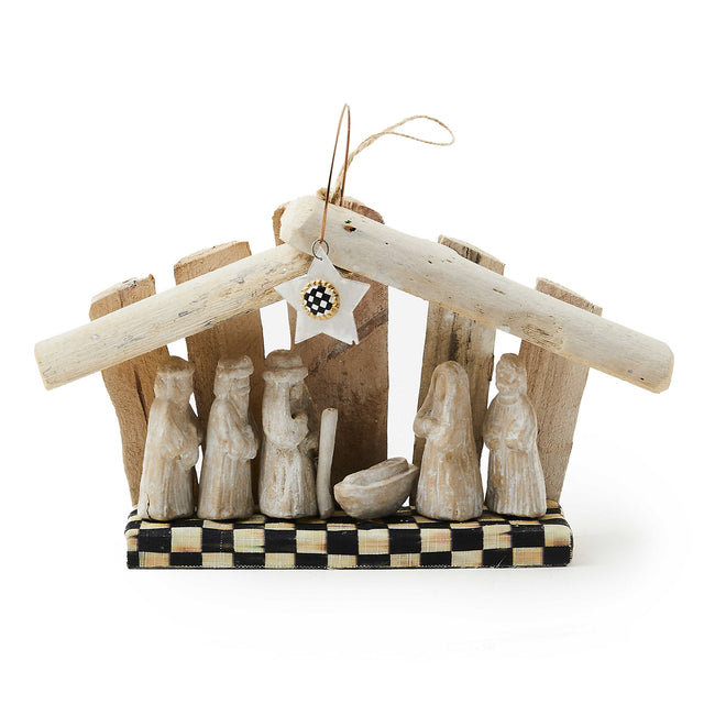 Mackenzie-Childs Farmhouse Holiday Wood Nativity Set
