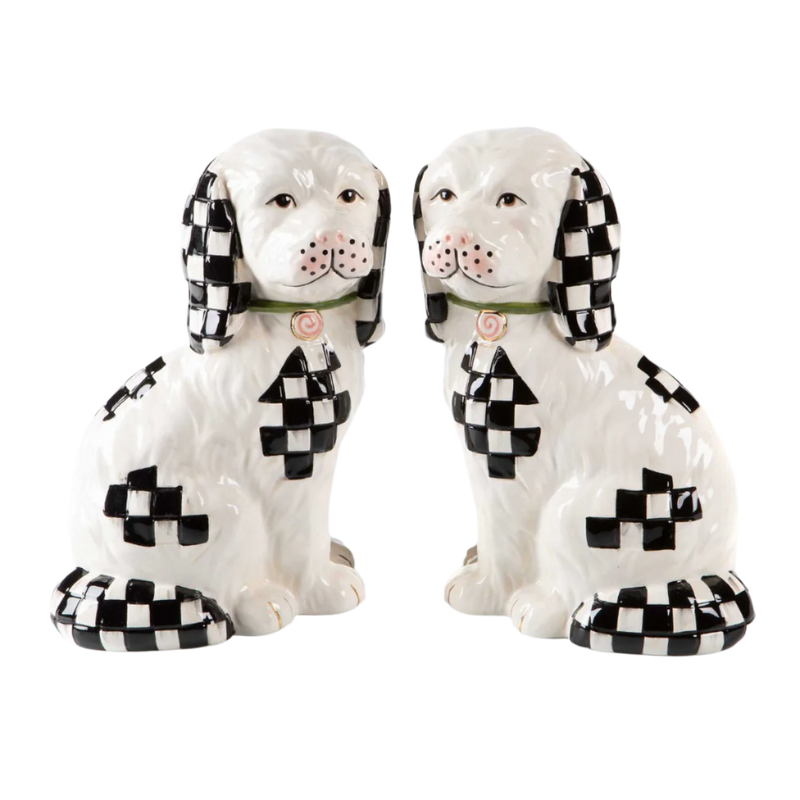 Mackenzie-Childs Staffordshire Dog Figures, Set Of 2