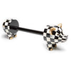 Mackenzie-Childs Courtly Check Pig Paper Towel Holder